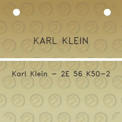 karl-klein-karl-klein-2e-56-k50-2