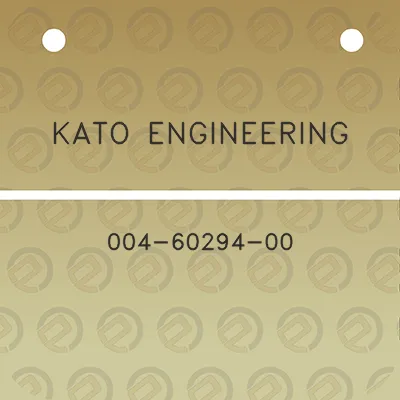 kato-engineering-004-60294-00