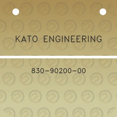 kato-engineering-830-90200-00