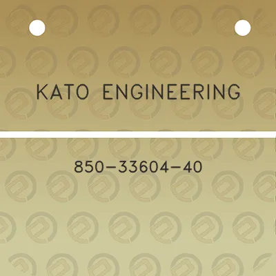 kato-engineering-850-33604-40