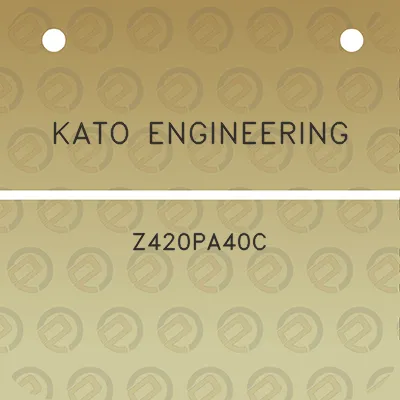 kato-engineering-z420pa40c