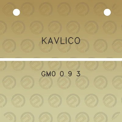 kavlico-gm0-0-9-3