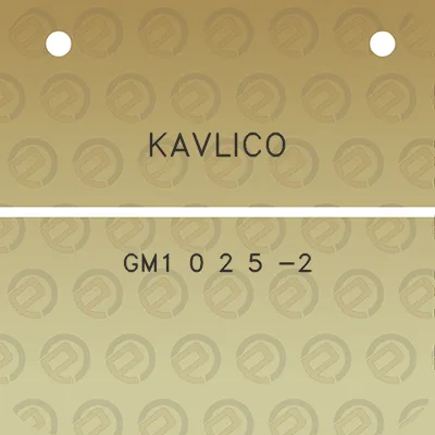 kavlico-gm1-0-2-5-2