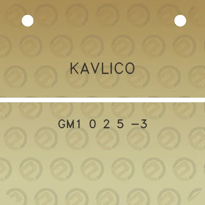 kavlico-gm1-0-2-5-3