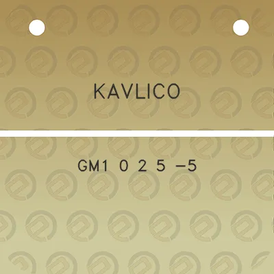 kavlico-gm1-0-2-5-5