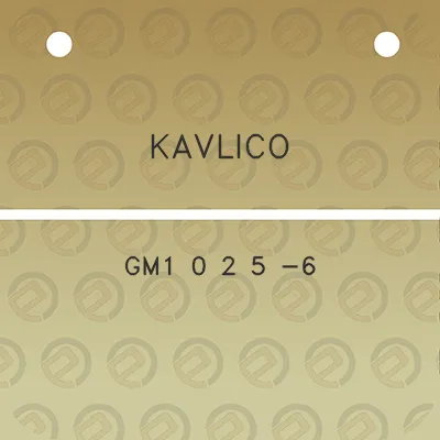 kavlico-gm1-0-2-5-6