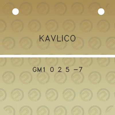 kavlico-gm1-0-2-5-7