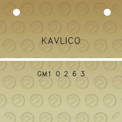 kavlico-gm1-0-2-6-3