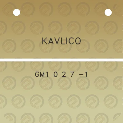 kavlico-gm1-0-2-7-1