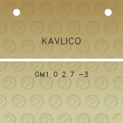 kavlico-gm1-0-2-7-3