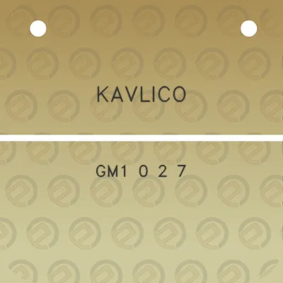 kavlico-gm1-0-2-7