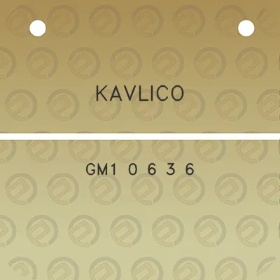 kavlico-gm1-0-6-3-6