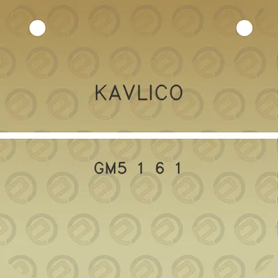 kavlico-gm5-1-6-1