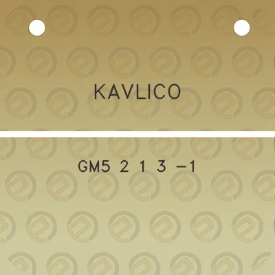 kavlico-gm5-2-1-3-1