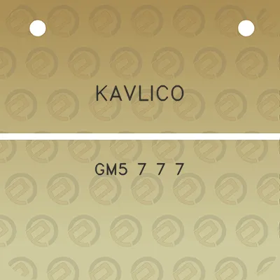 kavlico-gm5-7-7-7