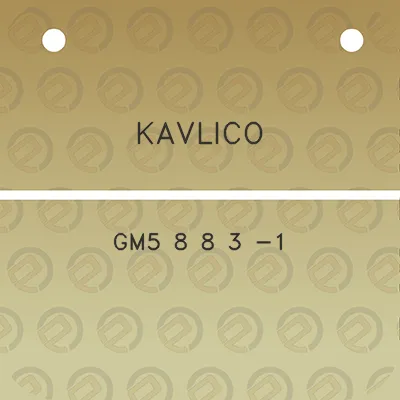 kavlico-gm5-8-8-3-1