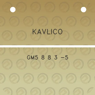 kavlico-gm5-8-8-3-5