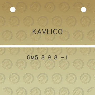 kavlico-gm5-8-9-8-1