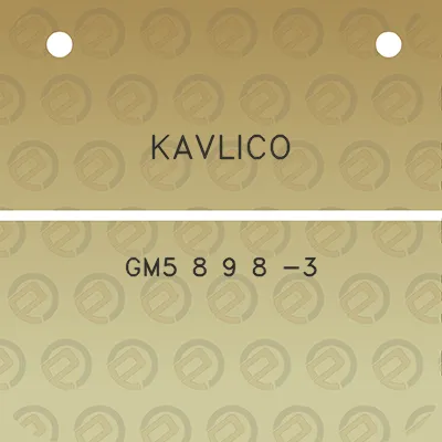 kavlico-gm5-8-9-8-3