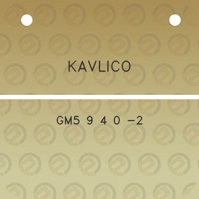 kavlico-gm5-9-4-0-2