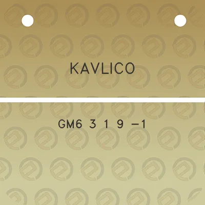 kavlico-gm6-3-1-9-1