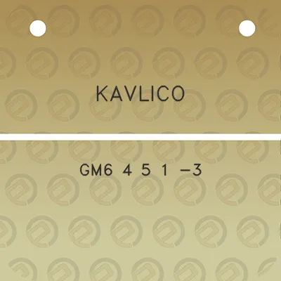 kavlico-gm6-4-5-1-3