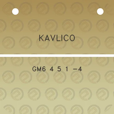 kavlico-gm6-4-5-1-4