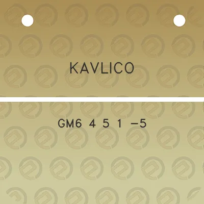 kavlico-gm6-4-5-1-5