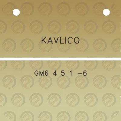 kavlico-gm6-4-5-1-6