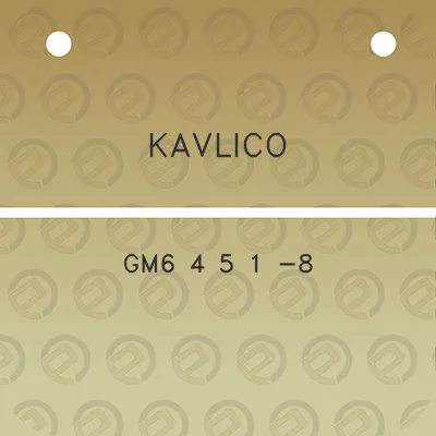 kavlico-gm6-4-5-1-8