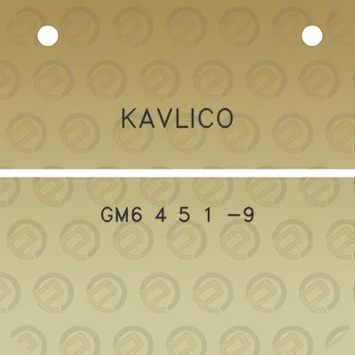 kavlico-gm6-4-5-1-9