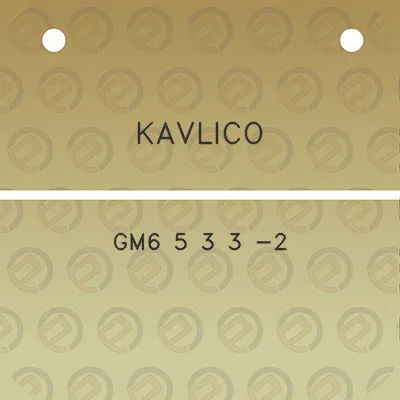 kavlico-gm6-5-3-3-2