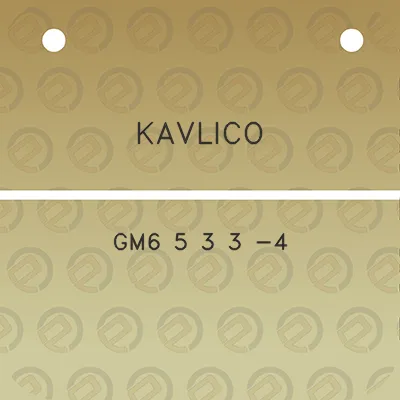 kavlico-gm6-5-3-3-4