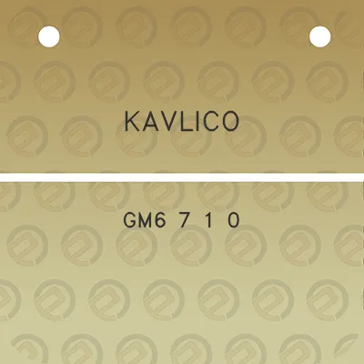 kavlico-gm6-7-1-0