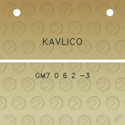 kavlico-gm7-0-6-2-3