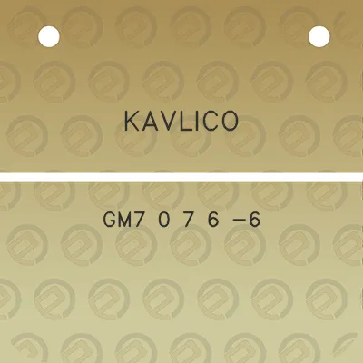 kavlico-gm7-0-7-6-6