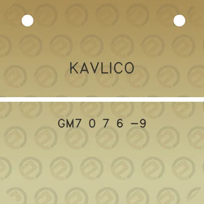 kavlico-gm7-0-7-6-9