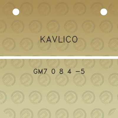 kavlico-gm7-0-8-4-5