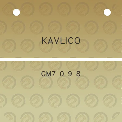 kavlico-gm7-0-9-8