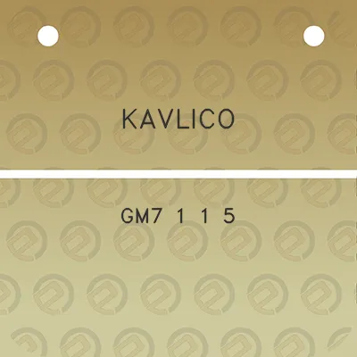 kavlico-gm7-1-1-5