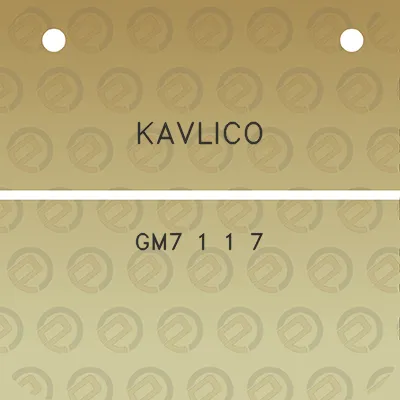 kavlico-gm7-1-1-7