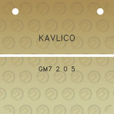 kavlico-gm7-2-0-5