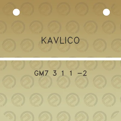 kavlico-gm7-3-1-1-2