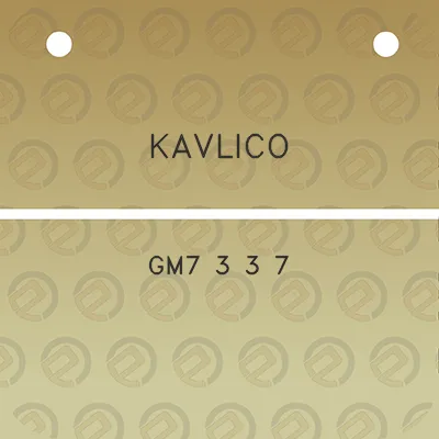 kavlico-gm7-3-3-7