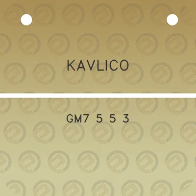 kavlico-gm7-5-5-3