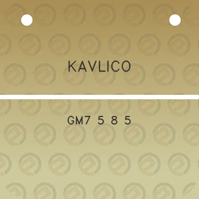 kavlico-gm7-5-8-5