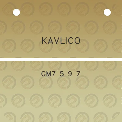 kavlico-gm7-5-9-7