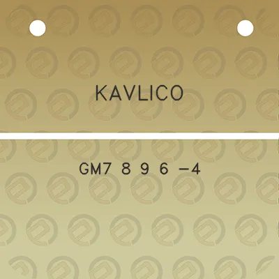 kavlico-gm7-8-9-6-4