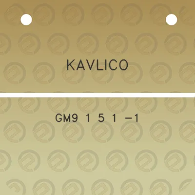 kavlico-gm9-1-5-1-1