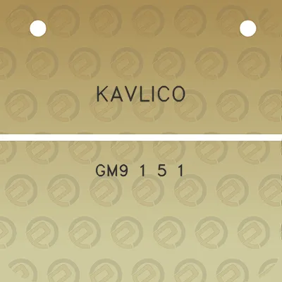 kavlico-gm9-1-5-1